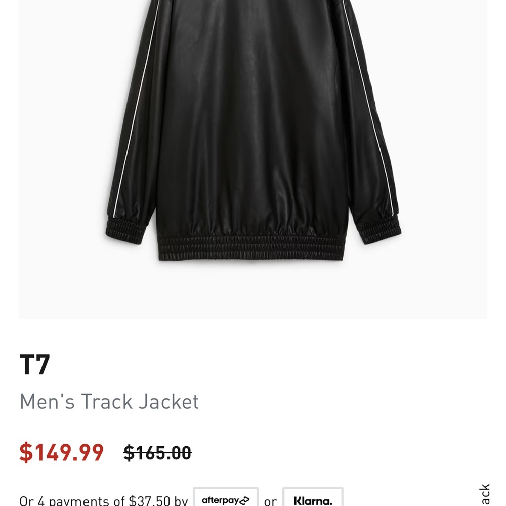 Black Lightweight Track Jacket with Stand-Up Collar and Elastic Hem
